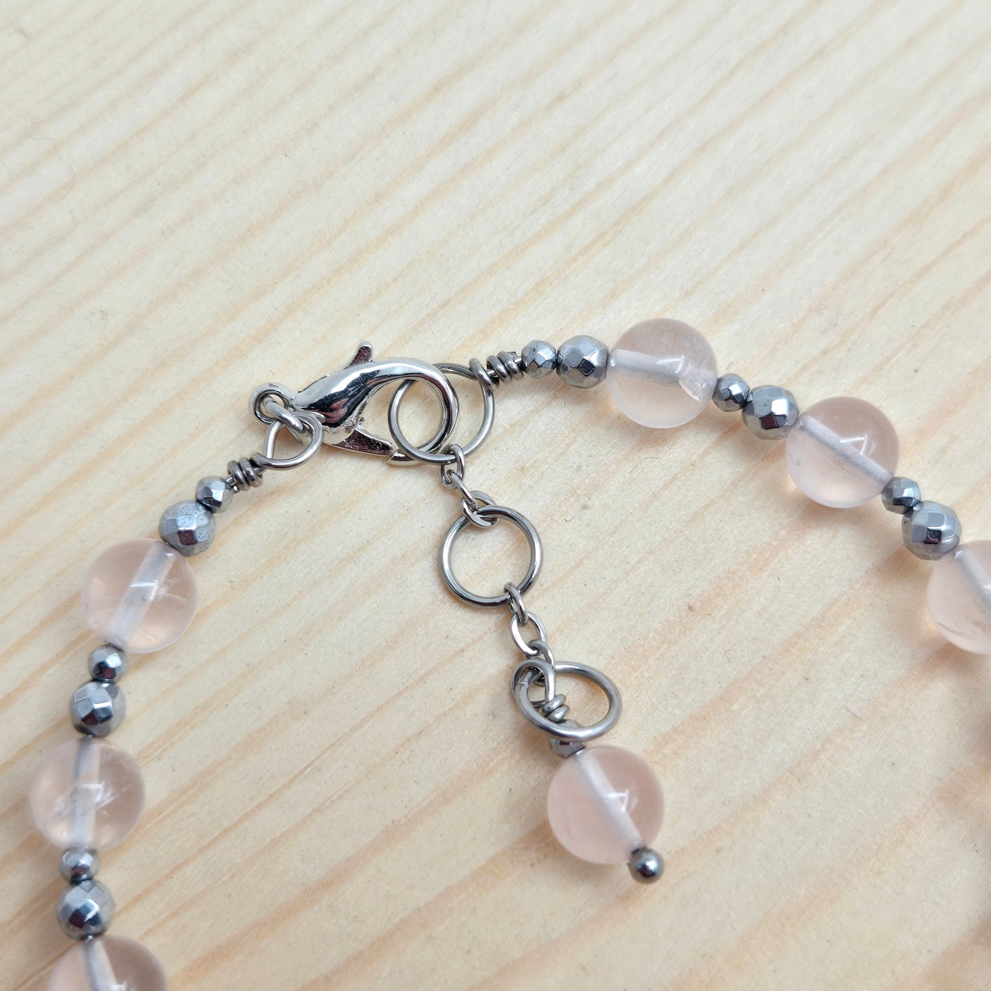 Madagascan Rose Quartz & Rose Quartz CROWN  #25