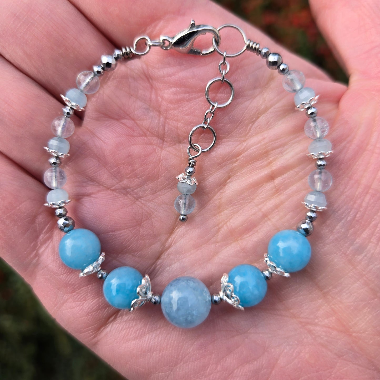 Aquamarine BLUEBELL#28 Floranna crystal Gift