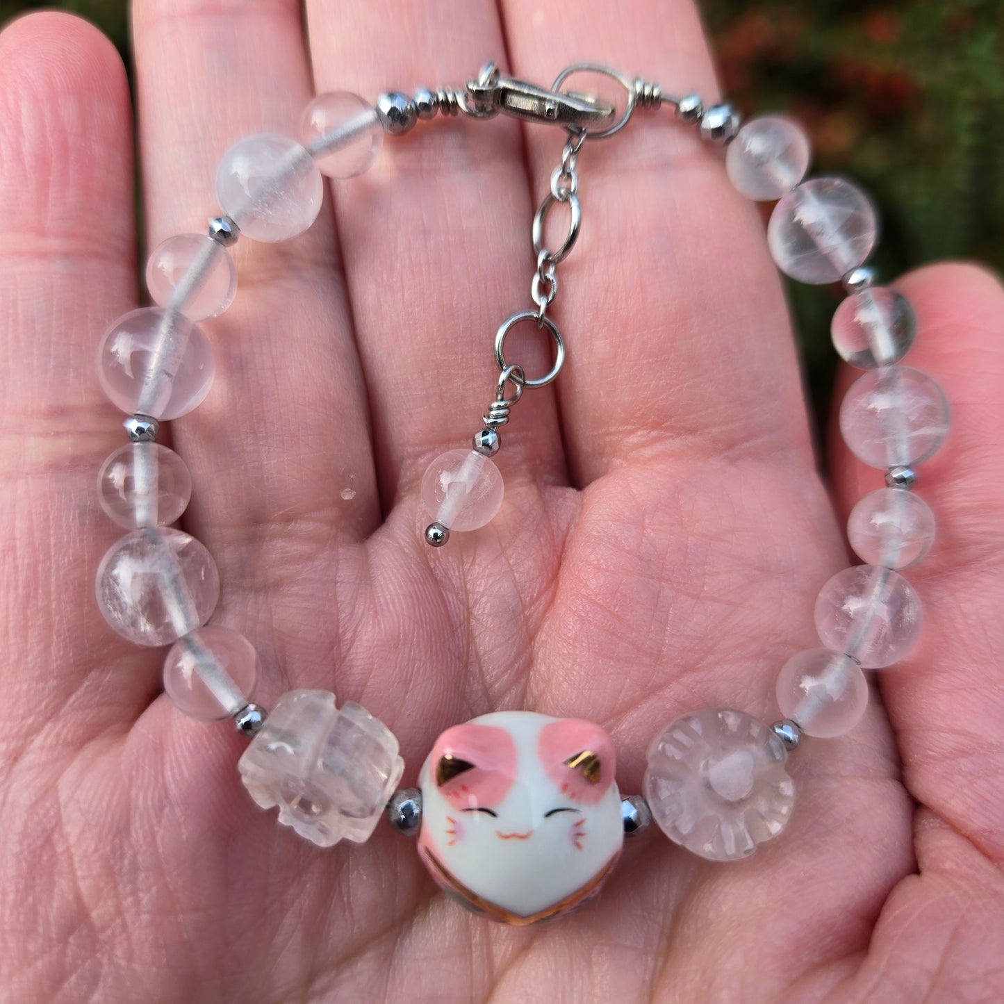 Ceramic & Rose Quartz CROWN #22