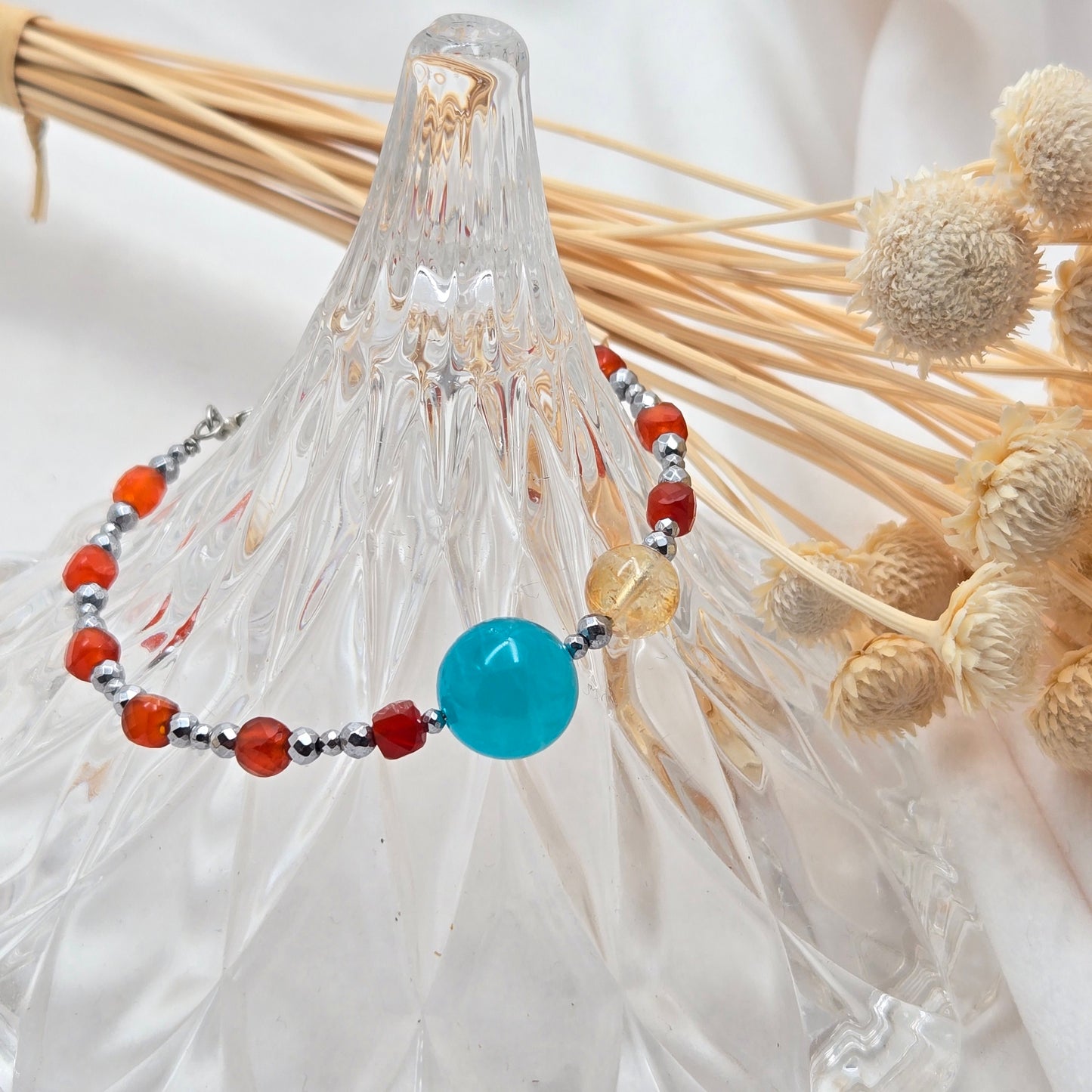 Amazonite, Citrine, and Red Agate STELLAR LUNA #31 Floranna