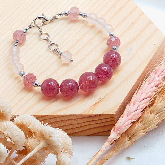 Strawberry Quartz & Rose Quartz CROWN #21