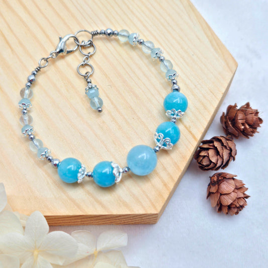 Aquamarine BLUEBELL#28 Floranna crystal Gift